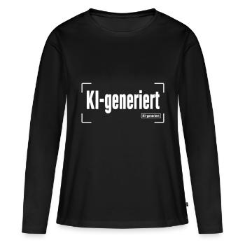 Ki Generiert - Frauen Premium Bio Langarmshirt - Schwarz - Vorne - Julia (174cm)
