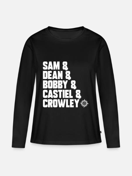 NAMES, GESCHENK - Frauen Premium Bio Langarmshirt - Schwarz