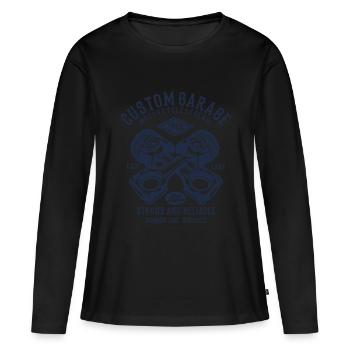 Garage Mechanical Pistons - Women's Premium Organic Long Sleeve Shirt - black - Front - Julia (174cm)