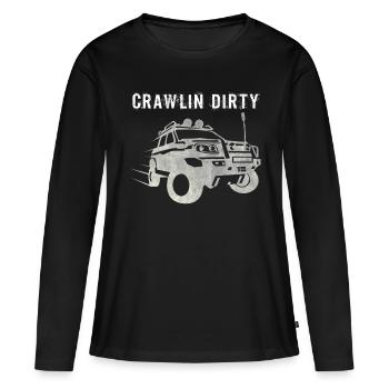 Offroad - Frauen Premium Bio Langarmshirt - Schwarz - Vorne - Julia (174cm)