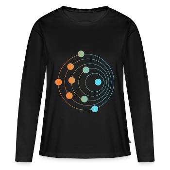 Effet Doppler - T-shirt manches longues Premium bio Femme - noir - Devant - Julia (174cm)