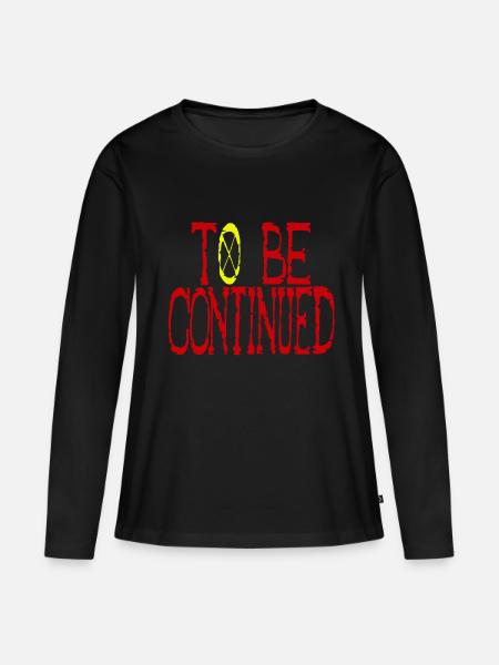 To Be Continued - Frauen Premium Bio Langarmshirt - Schwarz