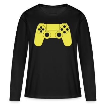 Gamepad - Women's Premium Organic Long Sleeve Shirt - black - Front - Julia (174cm)