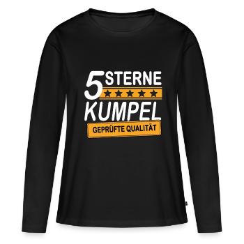 Meilleur pote meilleur ami - T-shirt manches longues Premium bio Femme - noir - Devant - Julia (174cm)