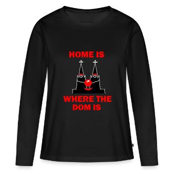 Kölsch de Cologne Cathédrale Kölle Alaaf carnaval Sex Accueil nez - T-shirt manches longues Premium bio Femme - noir - Devant - Julia (174cm)