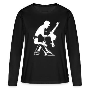 Salsa danseur T-shirt professeur de danse professeur de danse - T-shirt manches longues Premium bio Femme - noir - Devant - Julia (174cm)