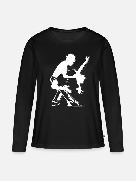 Salsa Tänzer T-Shirt Lehrer Tanzen Tanzlehrer - Frauen Premium Bio Langarmshirt - Schwarz
