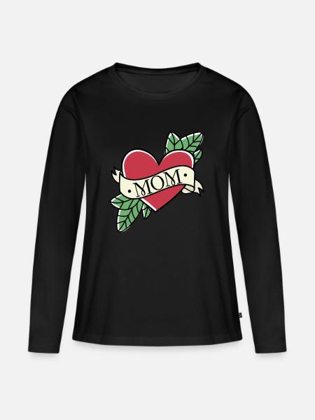 Beste Mama - Frauen Premium Bio Langarmshirt - Schwarz
