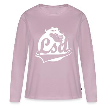 LSD Albert Hofmann Acid Pappen Psychedelisch - Frauen Premium Bio Langarmshirt - Altrosa - Vorne - Julia (174cm)