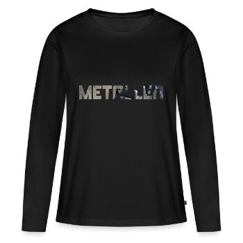 metaller - Frauen Premium Bio Langarmshirt - Schwarz - Vorne - Julia (174cm)