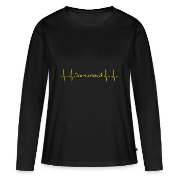 dortmund fan 6 - T-shirt manches longues Premium bio Femme - noir - Devant - Julia (174cm)