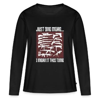 Juste un de plus ... je le pense cette fois - AR15 Gun - T-shirt manches longues Premium bio Femme - noir - Devant - Julia (174cm)