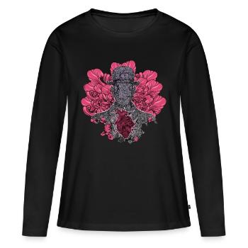 Dritter Menschensohn - Frauen Premium Bio Langarmshirt - Schwarz - Vorne - Julia (174cm)