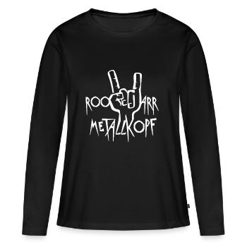 Festival de musique métal Vikings Beer Metallers - T-shirt manches longues Premium bio Femme - noir - Devant - Julia (174cm)