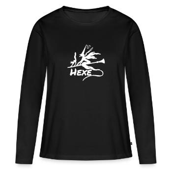 sorcière - T-shirt manches longues Premium bio Femme - noir - Devant - Julia (174cm)