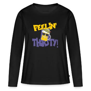Prost - T-shirt manches longues Premium bio Femme - noir - Devant - Julia (174cm)