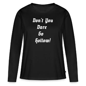 - N'osez pas vous perdre - T-shirt manches longues Premium bio Femme - noir - Devant - Julia (174cm)