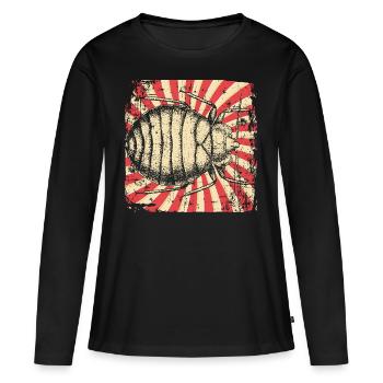 entomology - Women's Premium Organic Long Sleeve Shirt - black - Front - Julia (174cm)