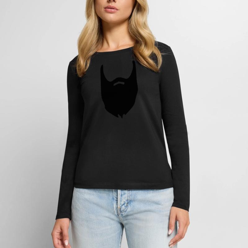 Beard beard bearded beard Women's Premium Organic Long Sleeve Shirt