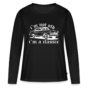 Car Classic - Women's Premium Organic Long Sleeve Shirt - black - Front - Julia (174cm)