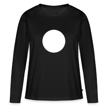 Point - T-shirt manches longues Premium bio Femme - noir - Devant - Julia (174cm)