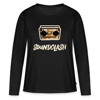 soundclash dancehall reggae party - Women's Premium Organic Long Sleeve Shirt - black - Front - Julia (174cm)