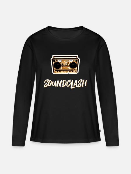 soundclash dancehall reggae party - Frauen Premium Bio Langarmshirt - Schwarz