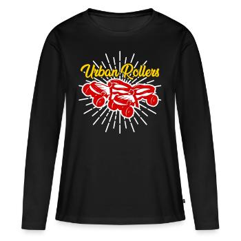 patins - T-shirt manches longues Premium bio Femme - noir - Devant - Julia (174cm)