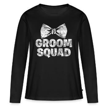 heiraten Ehe - Frauen Premium Bio Langarmshirt - Schwarz - Vorne - Julia (174cm)