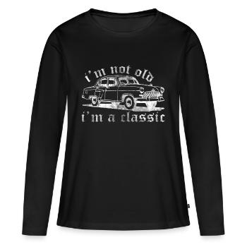 Car Classic - Women's Premium Organic Long Sleeve Shirt - black - Front - Julia (174cm)