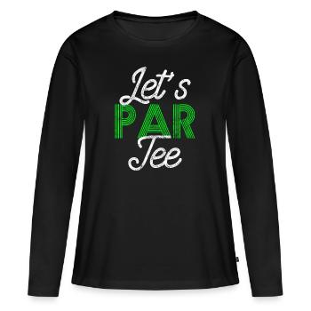 Golf golf - T-shirt manches longues Premium bio Femme - noir - Devant - Julia (174cm)