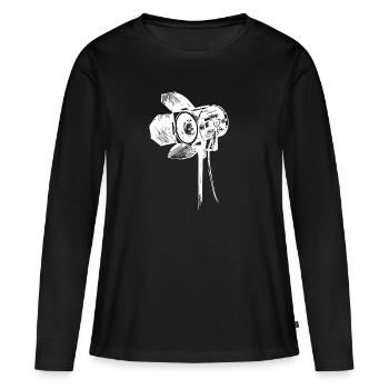 technicien lumière. technicien éclairage - T-shirt manches longues Premium bio Femme - noir - Devant - Julia (174cm)