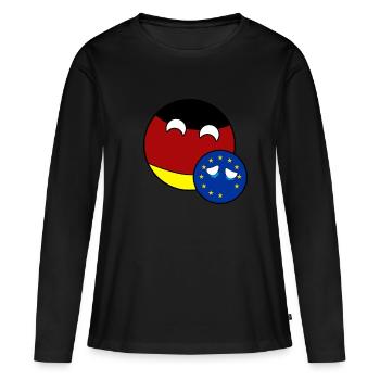 Country Ball Germany EU - Brexit - Women's Premium Organic Long Sleeve Shirt - black - Front - Julia (174cm)