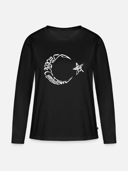 Türkiye - Frauen Premium Bio Langarmshirt - Schwarz