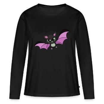 Chauve-souris en colère, cadeau maléfique - T-shirt manches longues Premium bio Femme - noir - Devant - Julia (174cm)