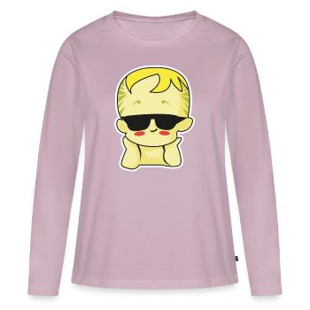 baby sunglasses blond - Frauen Premium Bio Langarmshirt - Altrosa - Vorne - Julia (174cm)