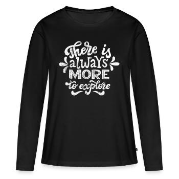 Travel Travel Explore Award - Women's Premium Organic Long Sleeve Shirt - black - Front - Julia (174cm)