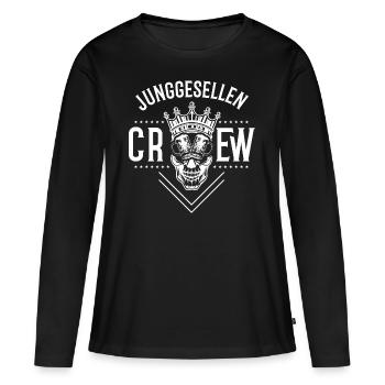 Adieu célibataire de l'équipage Jga - T-shirt manches longues Premium bio Femme - noir - Devant - Julia (174cm)