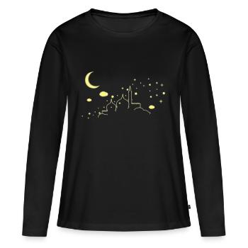 mosque - Women's Premium Organic Long Sleeve Shirt - black - Front - Julia (174cm)
