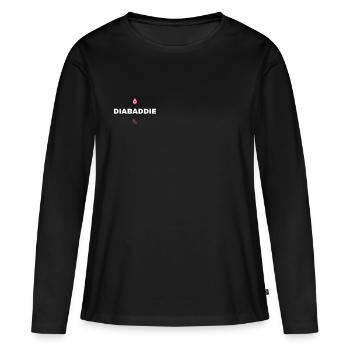 Diabaddie logo - Women's Premium Organic Long Sleeve Shirt - black - Front - Julia (174cm)