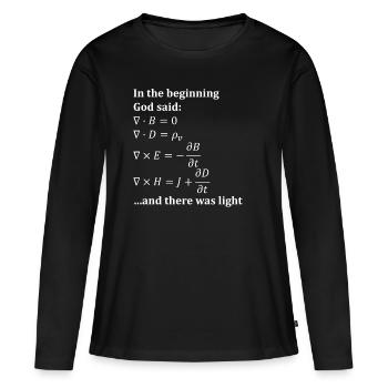 Mathematik - Frauen Premium Bio Langarmshirt - Schwarz - Vorne - Julia (174cm)