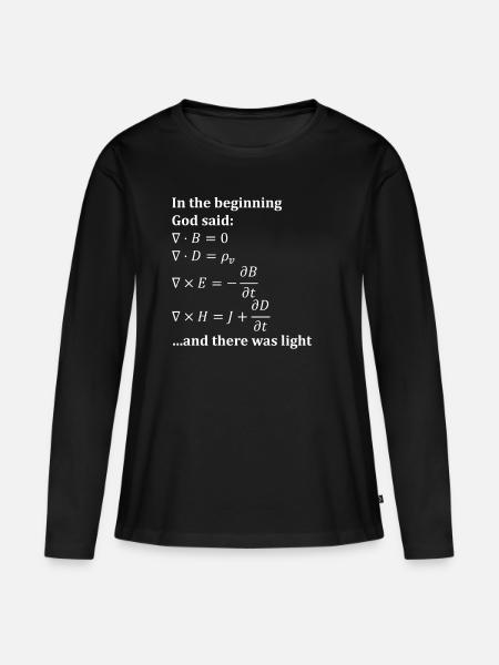 Mathematik - Frauen Premium Bio Langarmshirt - Schwarz