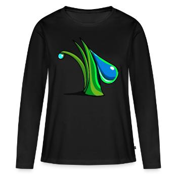 Usine / environnement et éco - T-shirt manches longues Premium bio Femme - noir - Devant - Julia (174cm)