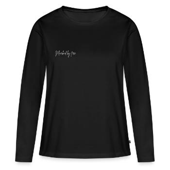 Marqué par le feu - T-shirt manches longues Premium bio Femme - noir - Devant - Julia (174cm)