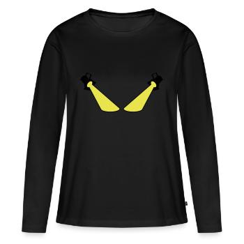 Scheinwerfer Spotlight - Frauen Premium Bio Langarmshirt - Schwarz - Vorne - Julia (174cm)