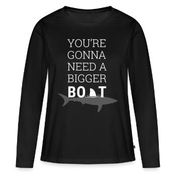 Jaws movie - Women's Premium Organic Long Sleeve Shirt - black - Front - Julia (174cm)