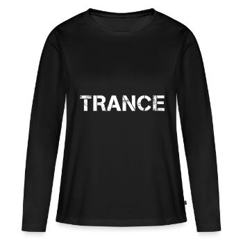 Trance - Frauen Premium Bio Langarmshirt - Schwarz - Vorne - Julia (174cm)