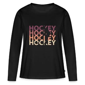 hockey stick - Women's Premium Organic Long Sleeve Shirt - black - Front - Julia (174cm)