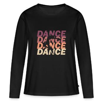 dance - Women's Premium Organic Long Sleeve Shirt - black - Front - Julia (174cm)