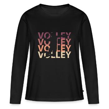 Volleyball team - Women's Premium Organic Long Sleeve Shirt - black - Front - Julia (174cm)